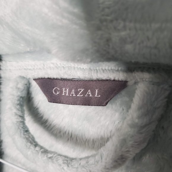 Women's Scallop Etched Luxury Ladies Robe Collection, Mint Green, OS - Picture 5 of 9